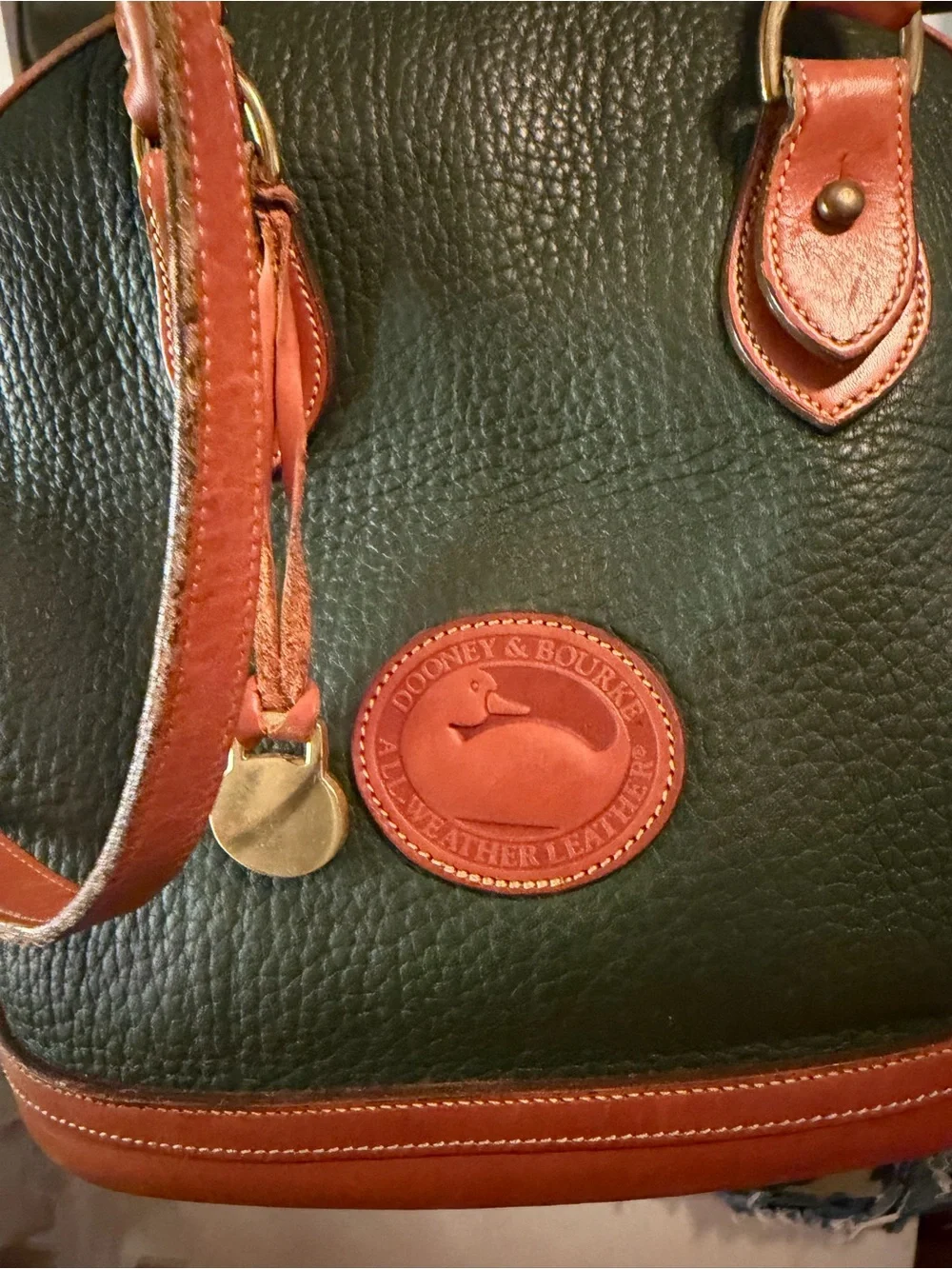 Vintage Dooney & Bourke All-Weather Leather (AWL) Norfolk Satchel